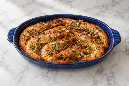 Langostinos o cigalas al horno