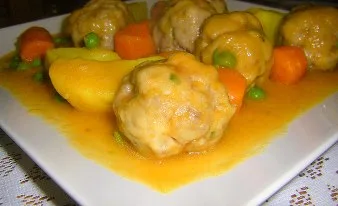 Albóndigas a la Jardinera