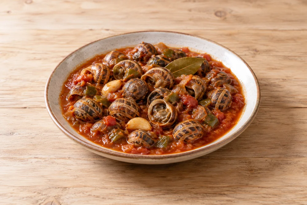 Caracoles con tomate