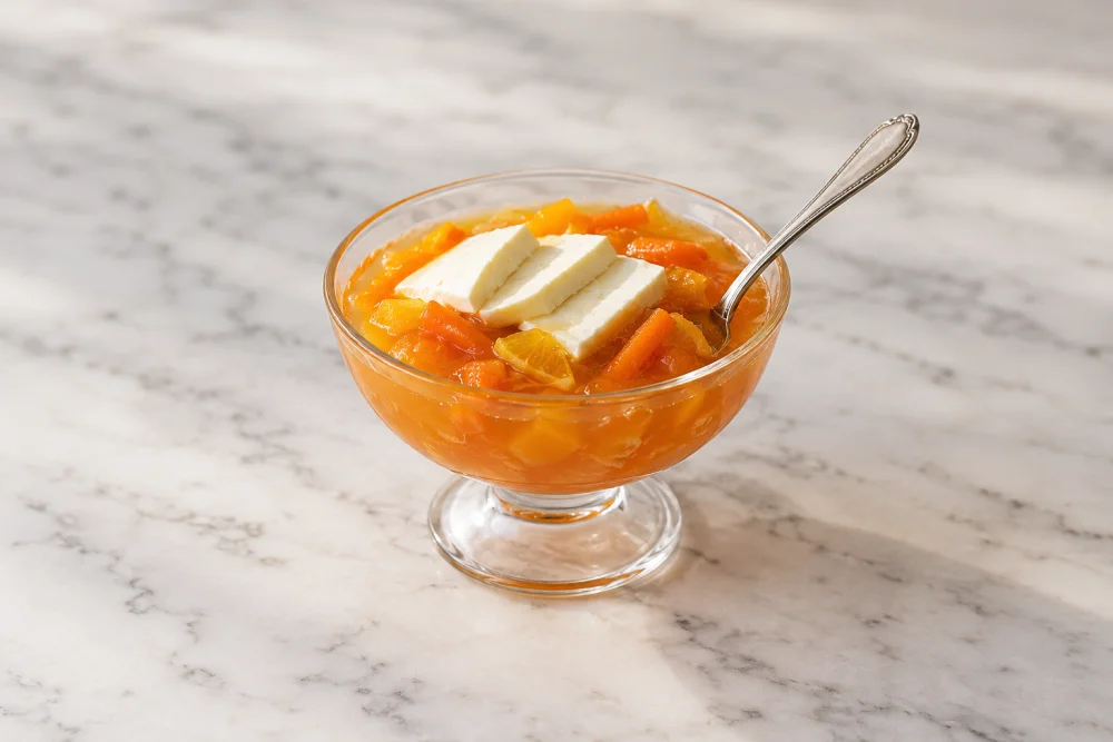 Jalea de naranja y zanahorias