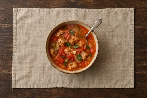 Sopa barreña de tomate
