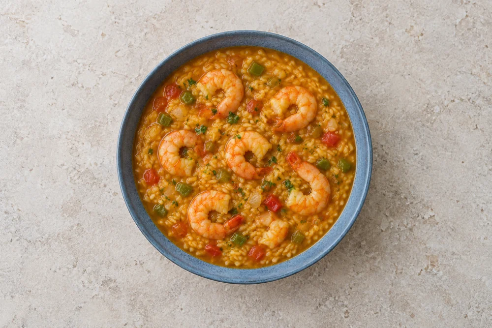 Arroz con gambas