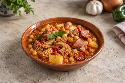 Menudo con garbanzos