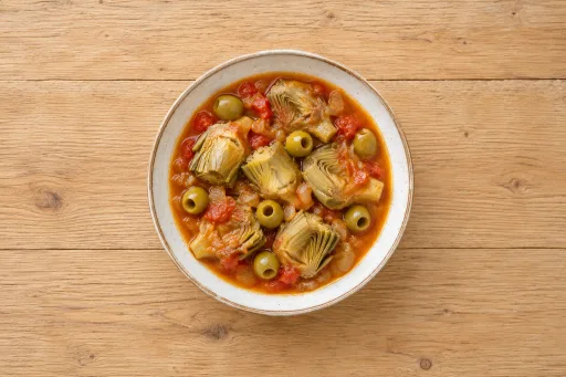 Alcachofas en salsa