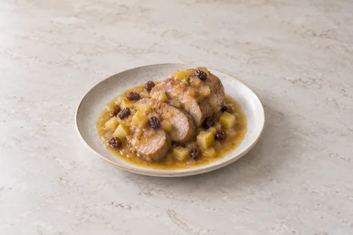 Solomillos de cerdo con salsa de peras