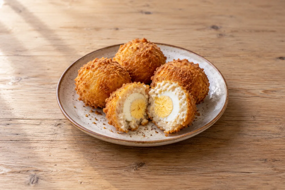 Huevos empanados