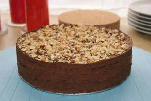 Tarta de chocolate y galletas
