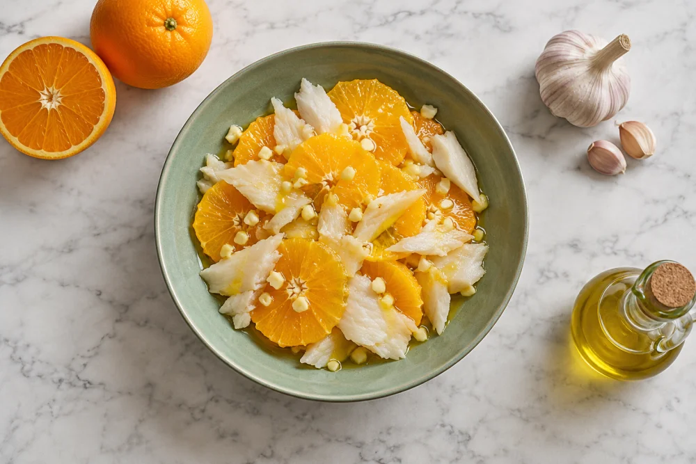 Ensalada de naranja y bacalao