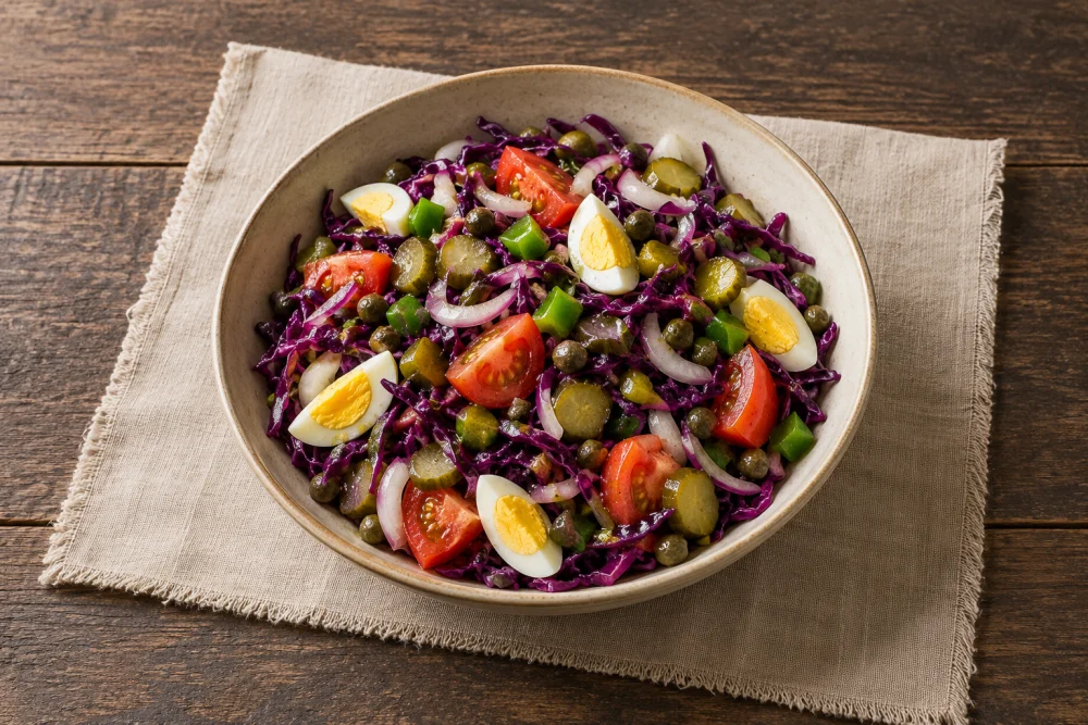 Ensalada de lombarda de navidad