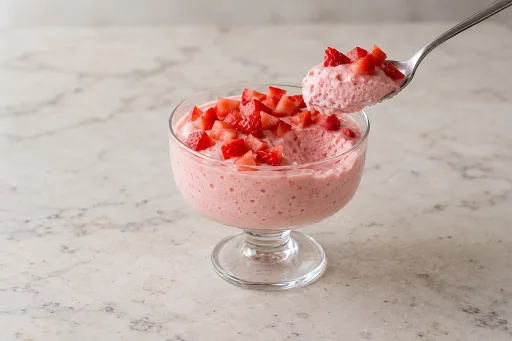 Mousse de frutillas