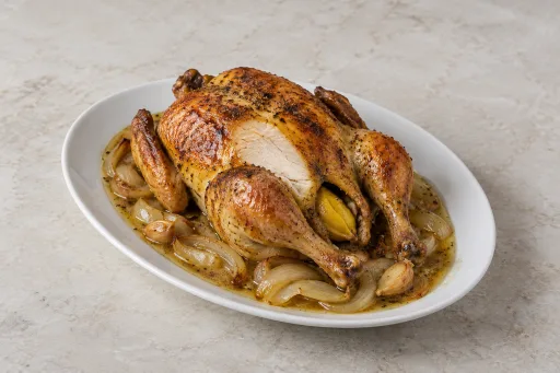 Pollo asado a la olla