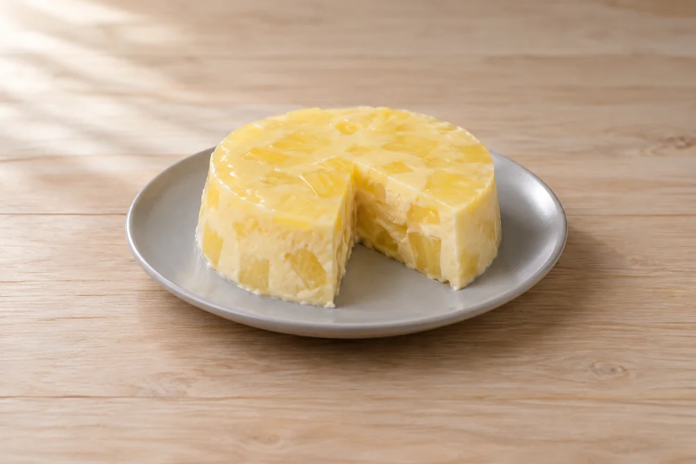 Postre de piña y limón