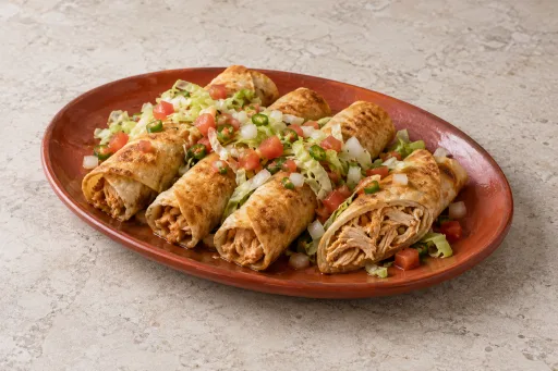 Flautas norteñas de pollo
