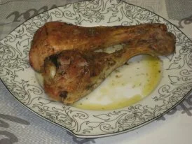 Muslos de Pavo al horno con limón y tomillo