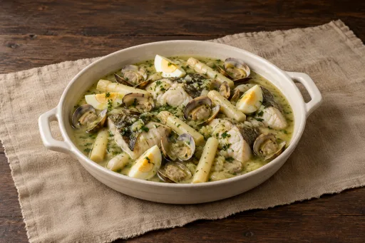 Rodaballo en salsa verde