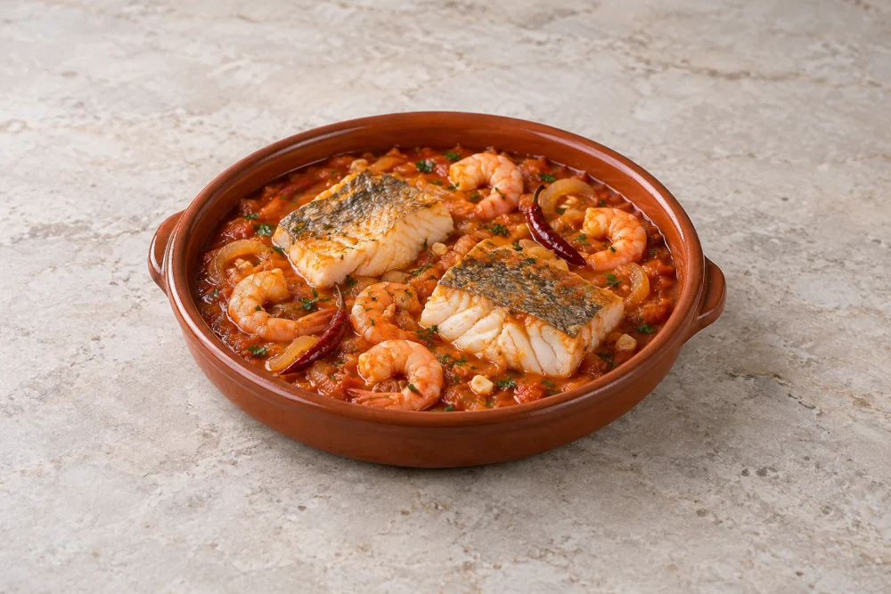 Bacalao con Gambas