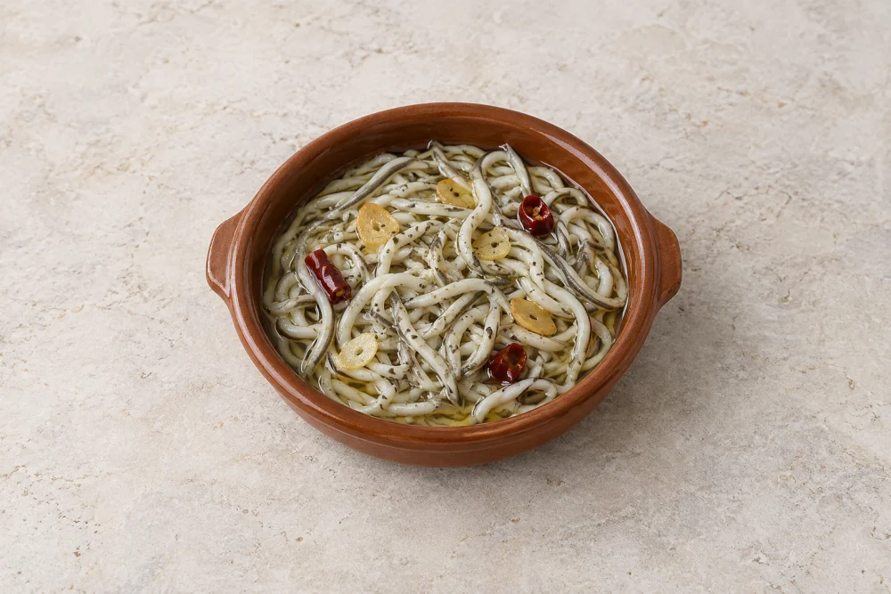 Angulas con Ajo