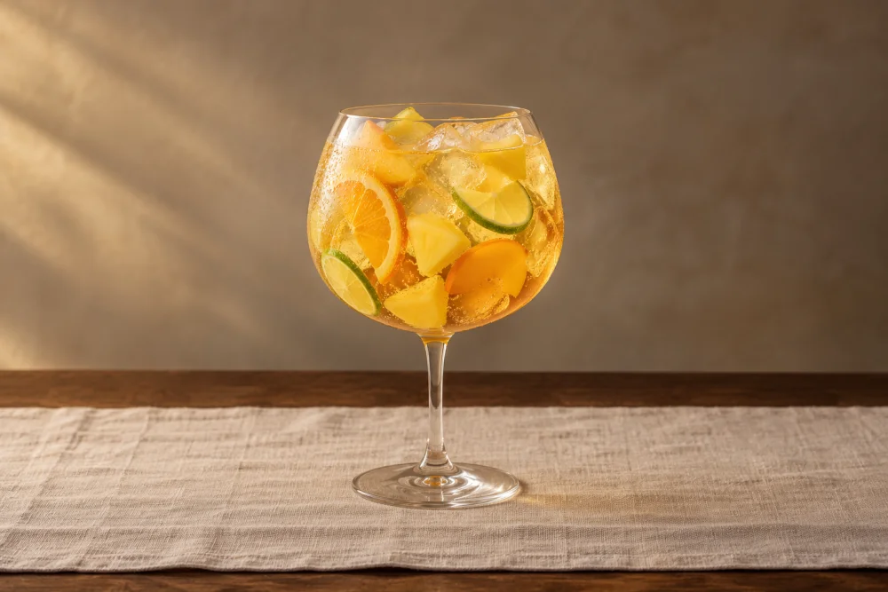 Ponche navideño de cava