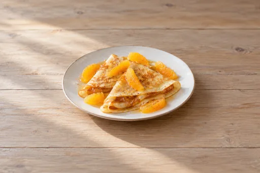 Crepes de naranja y jengibre