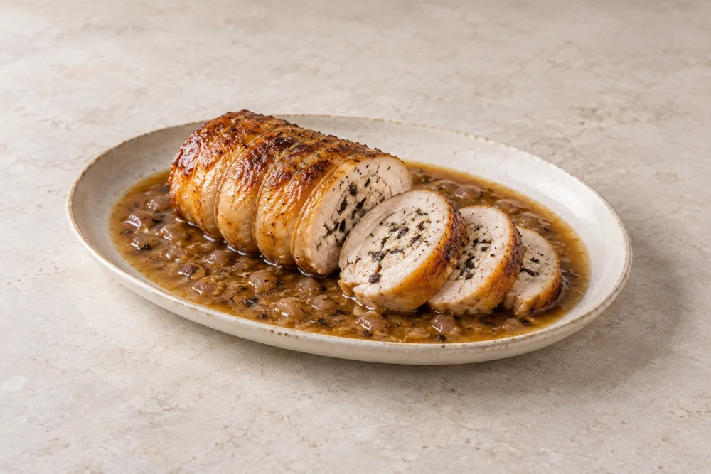Roti relleno de pollo