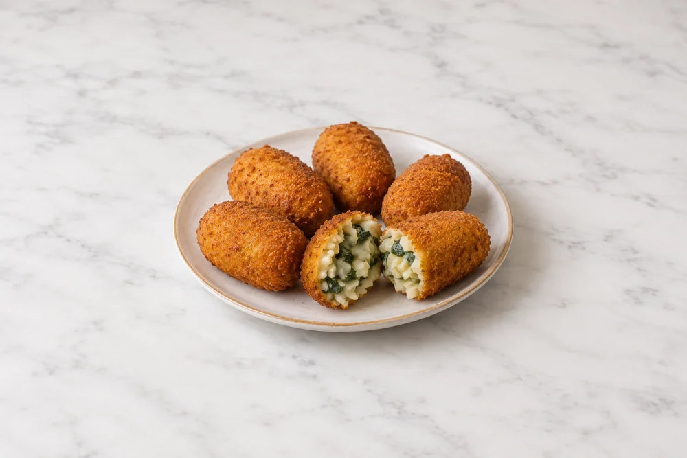 Croquetas de patata y espinacas