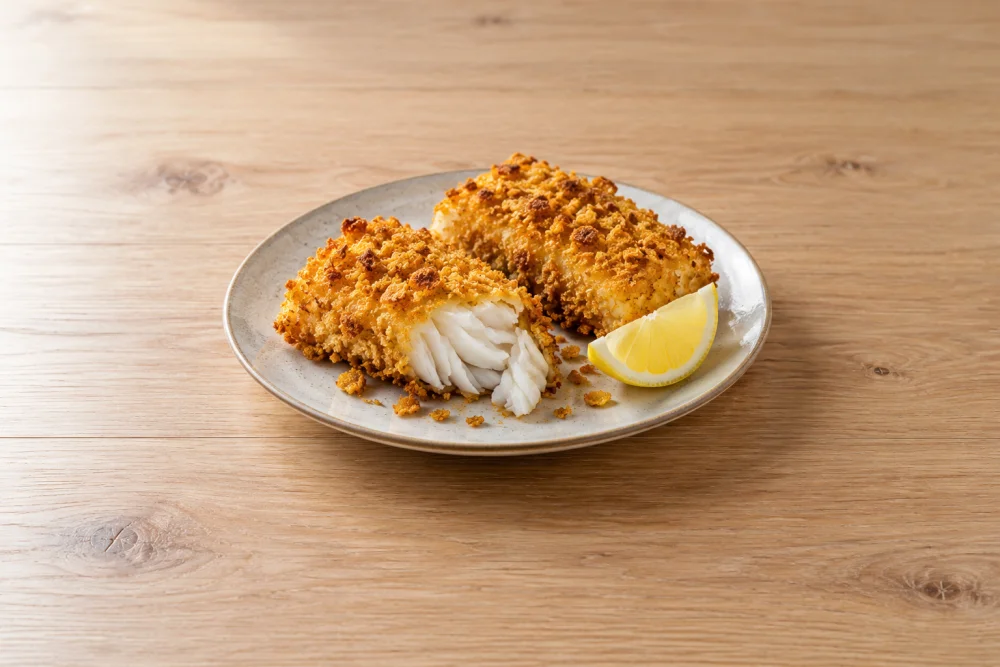Lomos de bacalao crujiente