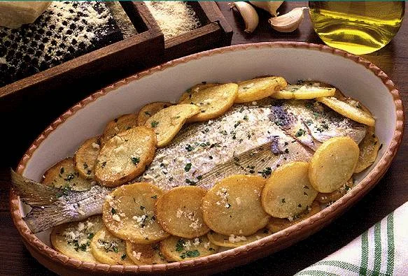 Dorada con patatas