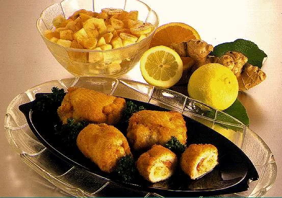 Rollitos de lenguado al estilo Bengala
