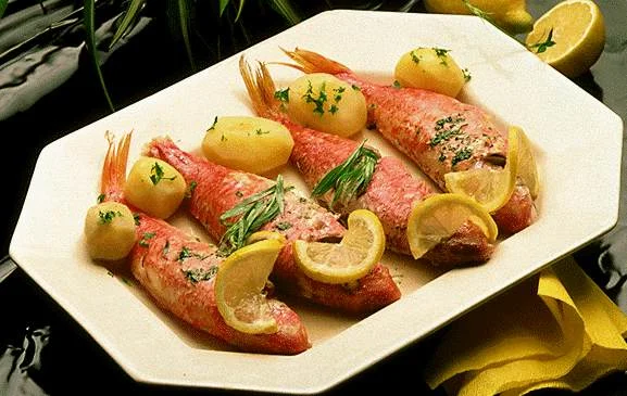 Salmonetes al limón