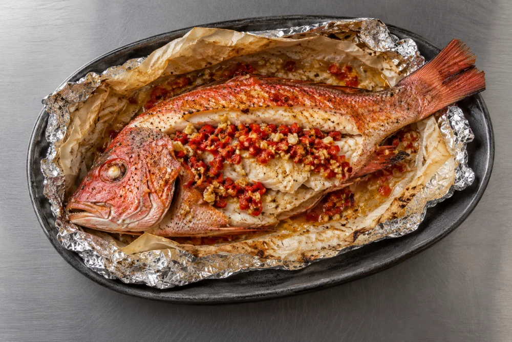 Pargo a las brasas