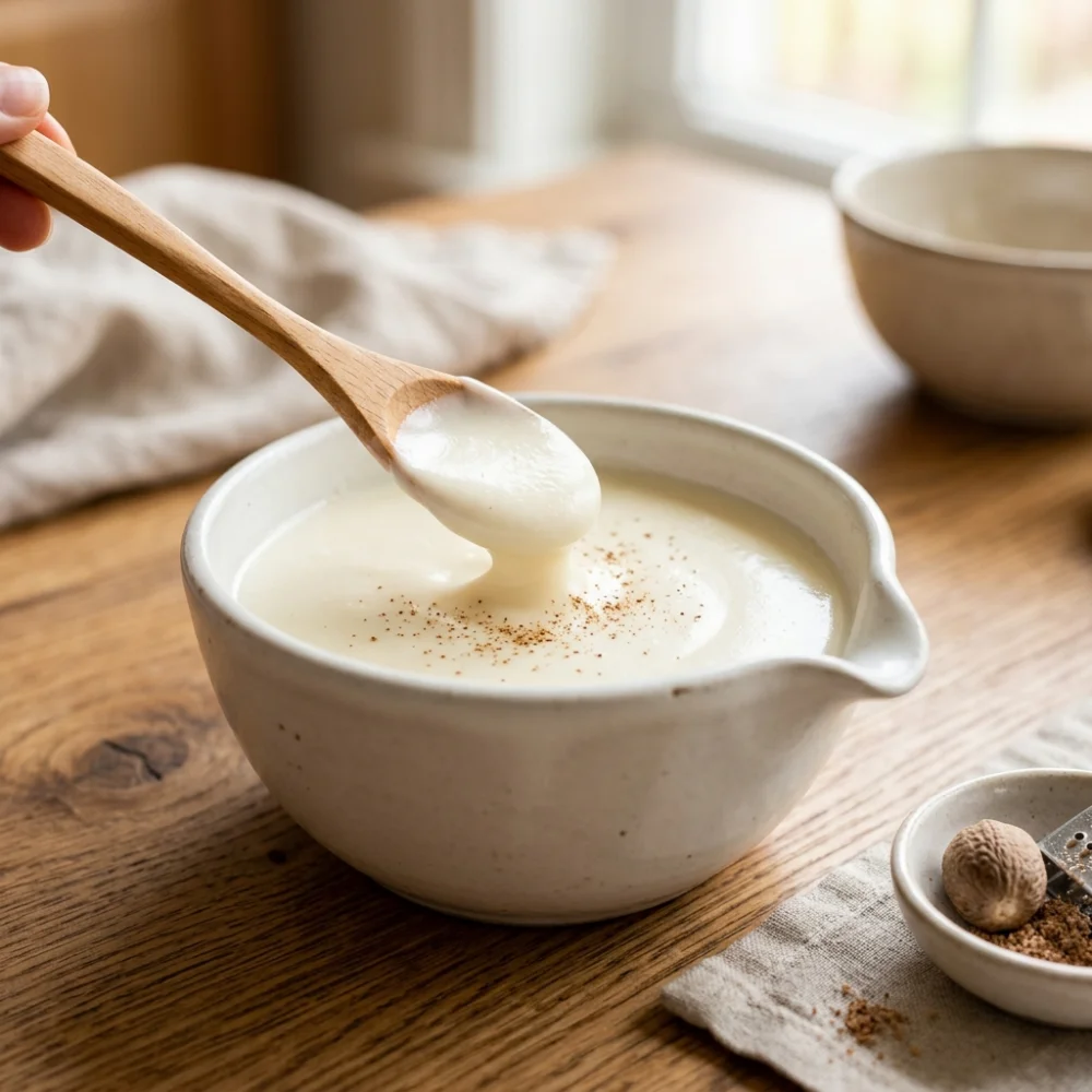 Bechamel al microondas sin grumos