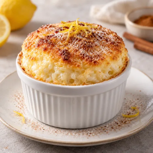 Sufle de arroz blanco