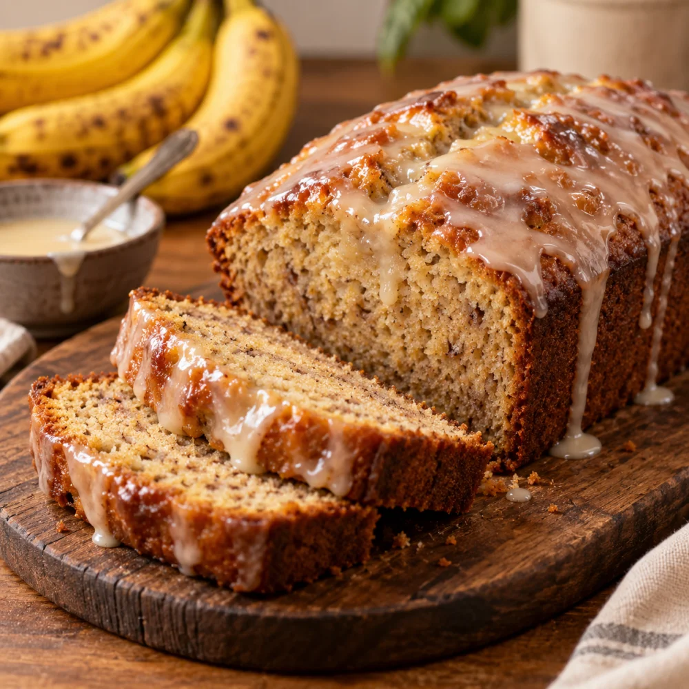 Pan de Cambur Glaseado