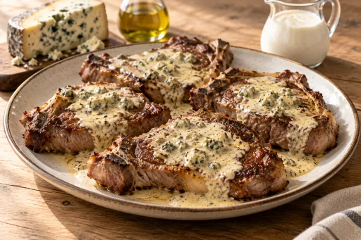 Chuletas de Ternera con Cabrales