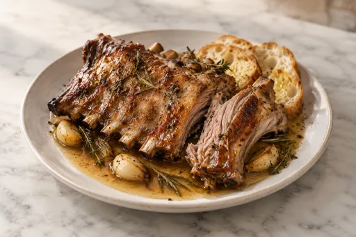 Costillar de cabrito al brandy