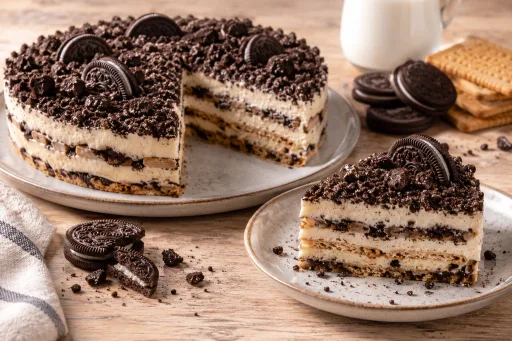 Tarta de galletas oreo