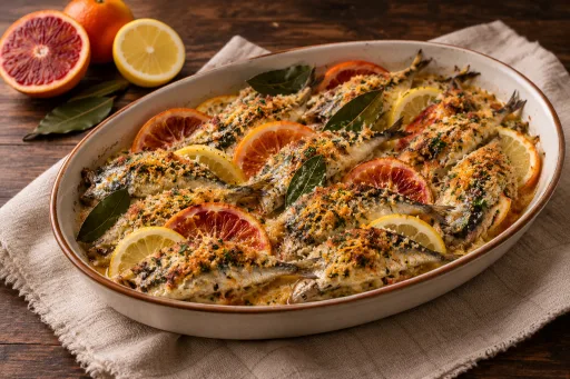 Boquerones a la siciliana "Beccafico"