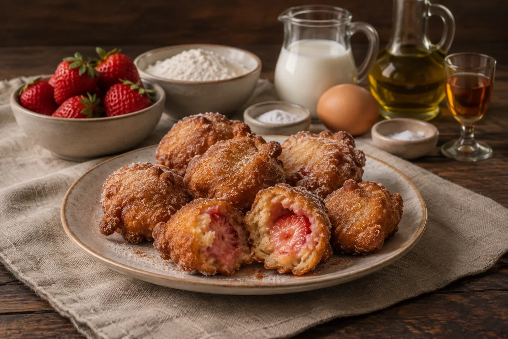 Buñuelos de fresas