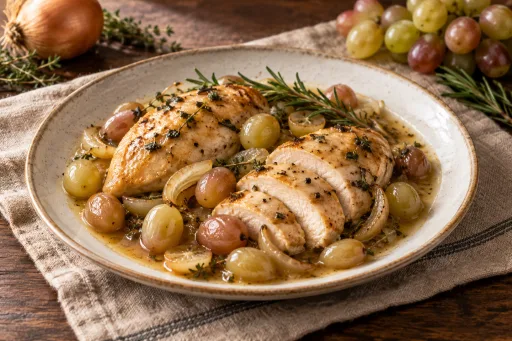 Pollo con Uvas
