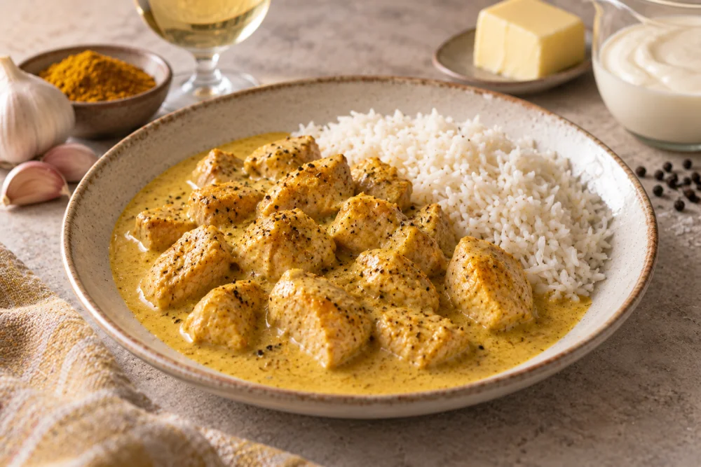 Pavo al curry