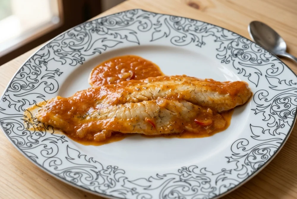 Panga en salsa americana