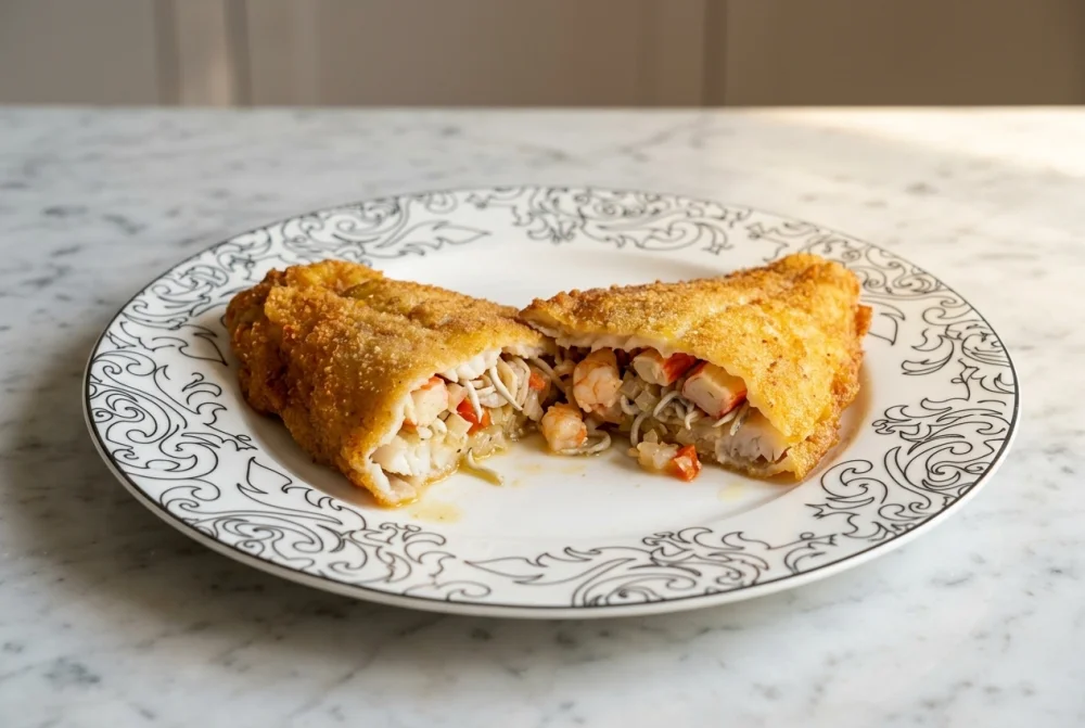 Lenguado relleno de marisco
