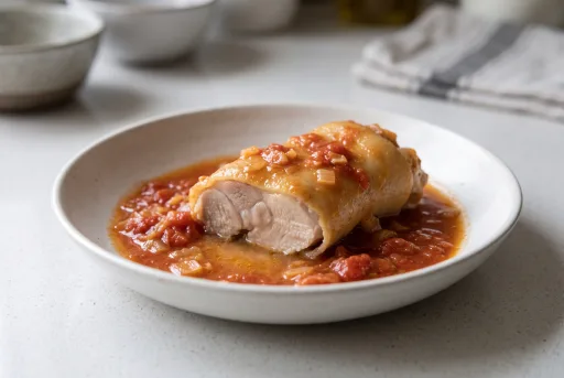 Manitas de cerdo en salsa de tomate