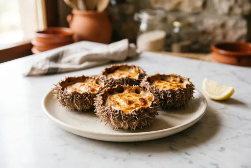 Erizos de mar gratinados