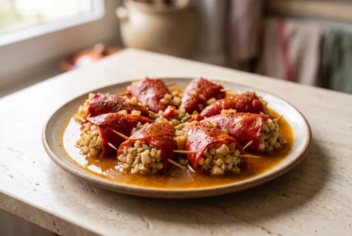 Pimientos del piquillo rellenos de merluza