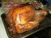 Pavo relleno de setas y frutos secos