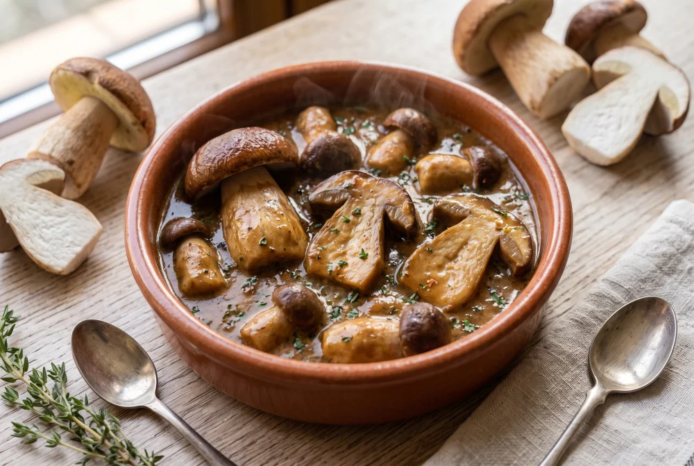 Boletus a la sidra