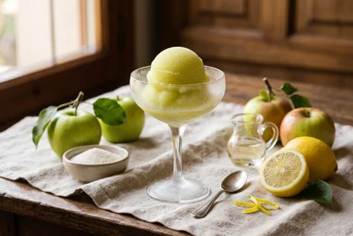 Sorbete de manzana