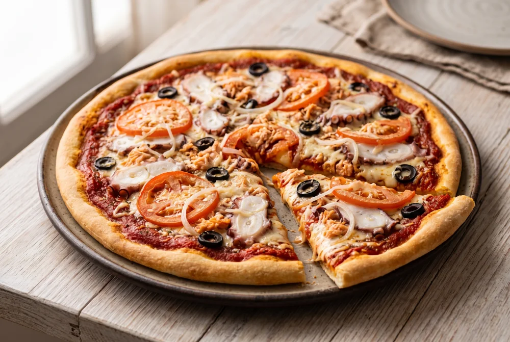 Pizza de pulpo