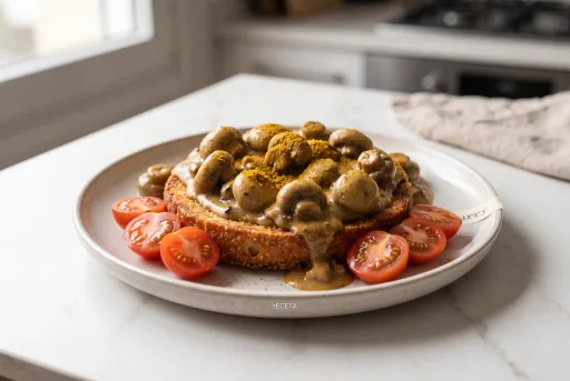 Tosta de champiñones